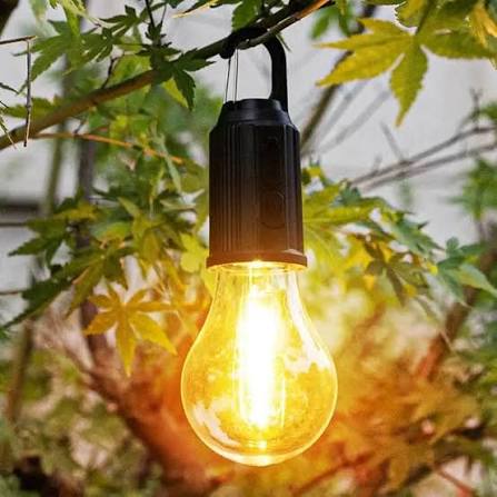 Rechargeable Portable LED Camping Lantern, Tent Lamp with Clip Hook