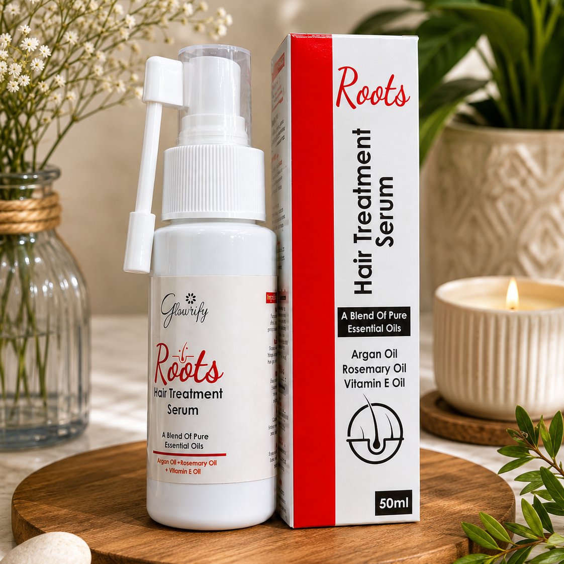 Glowrify Roots Hair Treatment Serum - Nourishing Scalp