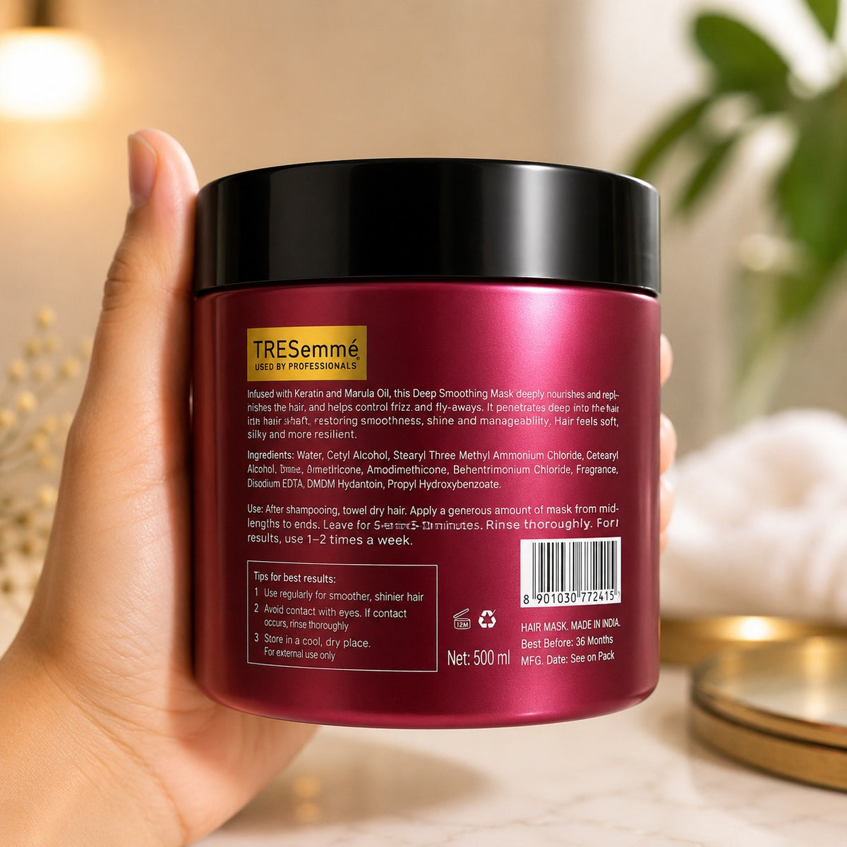 Tresemme Deep Smoothie Hair Mask - Hair Care Product- 500ML