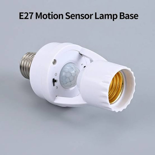 E27 Infrared PIR Motion Sensor Light Bulb Socket Adapter